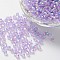 Bicone AB Color Plated Eco-Friendly Transparent Acrylic Beads, Lilac, 4x4mm, Hole: 1mm, about 16600pcs/500g