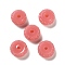 Opaque Resin Beads, Textured Rondelle, Indian Red, 12x7mm, Hole: 2.5mm