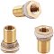 Brass Water Tank Connector, Tank Hose Adapter, Replacement Garden Water Connectors, Golden, 42x31mm, Hole: 15mm