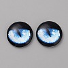 Glass Cabochons LS-GLAA-WH0033-75F-08-1