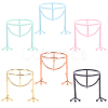 6Pcs 6 Colors Carbon Steel Beauty Sponge Blender Holder ODIS-GA0001-17-7