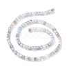 Gradient Color Electroplate Glass Bead Strands X1-GLAA-E042-05D-2