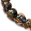 Handmade Dichroic Foil Glass Beads Strands DICH-U001-03B-3