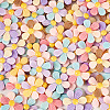 50Pcs 5 Colors Opaque Resin Cabochons RESI-TA0004-93-4