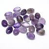 Natural Amethyst Gemstone Oval Cabochons G-J329-13-6x8mm-1