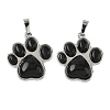 Natural Obsidian Pendants G-B194-02P-07-1