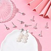SHEGRACE Brass Stud Earring Findings XGR0105P-151P-5