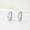 925 Sterling Silver Pave Moissanite Hoop Earrings for Women DZ9023-4