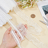 2 Cards 2 Styles Polycotton Pleated Elastic Lace Ribbon OCOR-FG0001-69A-3