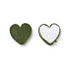 Flocky Acrylic Cabochons OACR-I001-F04-2