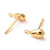 Brass Stud Earring Findings KK-F824-004G-2