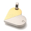 PVD Vacuum Plating 304 Stainless Steel Pendants STAS-U035-28P-2