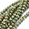 Natural Rhyolite Jasper Beads Strands X-G-F674-03A-8mm-1