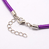 Silk Cord Necklaces Making NFS005-09-3