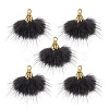 Faux Mink Fur Tassel Pendant Decorations FIND-YW0002-24A-1