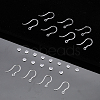 100Pcs Transparent Resin Earring Hooks RESI-CA0001-49-7