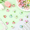 50Pcs 5 Colors Transparent Acrylic Pendants TACR-SC0001-50-3