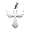 Tarnish Resistant 304 Stainless Steel Pendants X-STAS-I135-02P-1