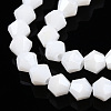 Opaque Solid Color Electroplate Glass Beads Strands LS-EGLA-A039-P6mm-A15-3