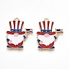 Alloy Enamel Pendants ENAM-T022-01F-1