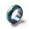 Resin Plain Band Finger Ring for Women RJEW-C034-01E-1