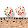 Floral Silicon Beads SL-CBAC986-03C-3