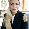 Iron with Rhinestone Tassel Rivet Epaulettes AJEW-WH0481-527B-5