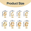 2 Sets 2 Style Adjustable CCB Plastic Cuff Earrings EJEW-TA0001-54-3