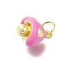 Brass Enamel Charms KK-K400-29G-02-2