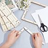 Basswood Assembled Paper Making Frame DIY-WH0001-74-3