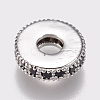 Brass Micro Pave Cubic Zirconia Bead Spacers ZIRC-K074-11A-02P-2