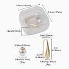 2Pcs Brass Teardrop Dangle Earrings DIY-YW0007-30-4