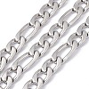 Tarnish Resistant 304 Stainless Steel Figaro Chains CHS-G022-01P-1