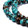 Synthetic Gold Clinquant Stone Beads Strands G-Z025-04-3