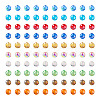 200Pcs 10 Color Electroplate Glass Bead Strands EGLA-KS0001-02-2