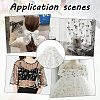 Flower Pattern Polyester Mesh Fabric DIY-WH0453-06B-6