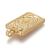 Brass Micro Pave Clear Cubic Zirconia Pendants X-ZIRC-Z004-01E-2