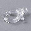 Transparent Plastic Lobster CLaw Clasps KY-H005-A13-4