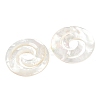 Natural White Shell Cabochons SSHEL-B006-05-3