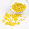 Transparent Rainbow Colours Round Glass Seed Beads X-SEED-A007-4mm-170-1