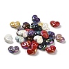 UV Plating Opaque Rainbow Iridescent Acrylic Beads SACR-R001-01A-1