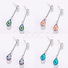 Pointed Back Glass Rhinestone Cabochons RGLA-OC0001-10-6