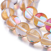 Synthetic Moonstone Beads Strands G-F143-6mm-15-3