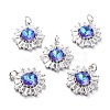 Brass Micro Pave Cubic Zirconia Pendants ZIRC-O044-21E-P-1