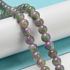 Dyed Natural White Jade Beads Strands G-F764-01F-1