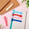 6Pcs 6 Styles Plastic Bookmark Clip AJEW-TA0002-02-8