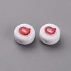 Opaque White Acrylic Beads MACR-N008-45A-2