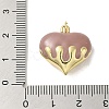 Rack Plating Brass Enamel Pendants KK-S366-05G-07-3