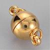 Brass Magnetic Clasps with Loops X-KK-MC020-G-NF-1