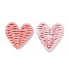 Handmade Spray Painted Reed Cane/Rattan Woven Beads WOVE-XCP0001-05-2
